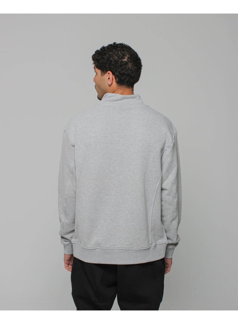 Basic Look Quarter zip Milton Sweatshirt - Image 4